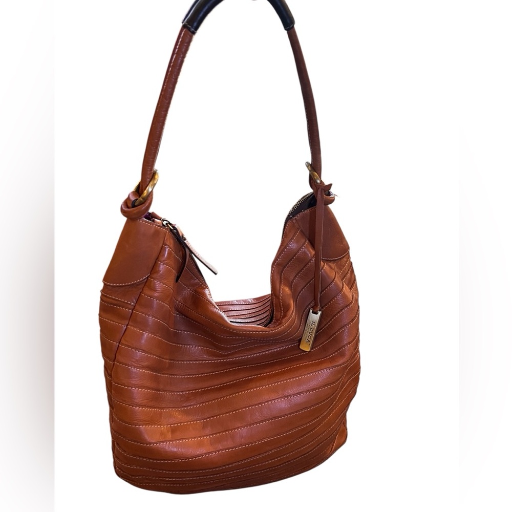 IL DUCA WOMEN'S MADE IN ITALY BROWN LEATHER HOBO SHOULDER BAG PURSE LARGE